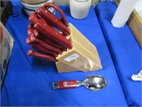 Kitchen Aid Knife Set And Ice Cream Scoop