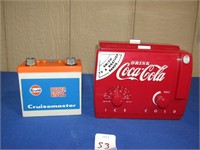 Vintage Coca Cola and Gulf radios