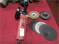 bench pro angle grinder w/ attachments