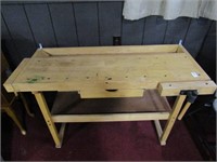 wooden work bench