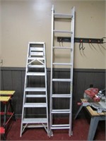 6ft step and 16ft extension ladder
