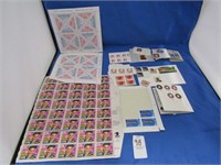 Vintage Elvis postage stamps and others