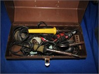 Tool box of soldering tools