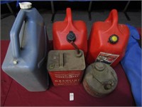 Gas cans and water tank