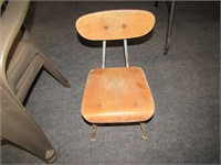 vintage school desk chair