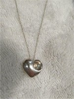 TIFFANY AND COMPANY STERLING SILVER HEART PENDANT