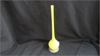 YELLOW SATIN GLASS FOOTED VASE ROSENTHAL NETTER