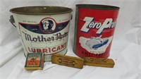 3PC VINTAGE LUBRICANT BUCKET, ZERO PRUF ANTI-