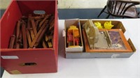 SELECTION OF VINTAGE TOYS AND TRUCKS