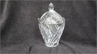 CRYSTAL CANDY DISH 9.75"T