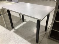 Metal base desk
