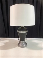 Metal table lamp - black and silver