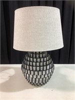 Black and white table lamp