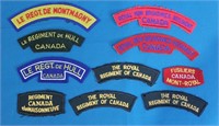 10 pcs Canadian Military Shoulder Patches