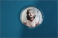 Marilyn Monroe US Silver Plated Token