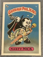 1985 1st Edition Garbage Pail Nasty Nick Card