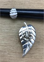 Kabana Sterling & Shell Ring & Silver Frog Pendant