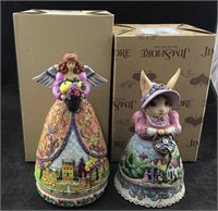 Two Jim Shore Figurines- Bountiful Angel And