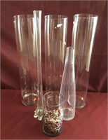 Large Glass Vases, Glass Stones