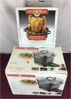 New George Foreman Multi Cooker, New Roaster