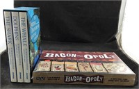 NIB Bacon-Opoly And 3 Jacques-Yves Books