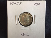 1945S Mercury Dime