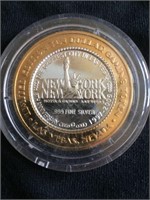 New York New York Silver Casino Token