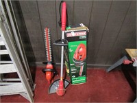 craftsman hedge trimmer and hyper tough weed