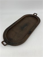 Antique Cast Iron Oval Griddle Pan