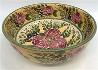 French Garden Hand Painted Bowl