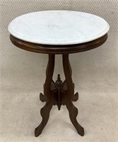 Oval Marble Top Table / Stand