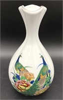 Asian Peacock Vase
