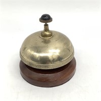 Bombay Wood & Brass Desk Bell