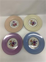 4pc Puls Czechoslovakia Porcelain Dinner Plates