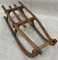 Late 19th Century All Wood Snow Sled