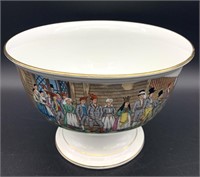 Egersund Norway Fayance Fabrik Footed Bowl