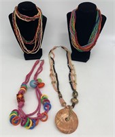 Set of Beaded Necklaces
