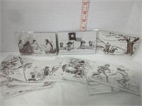 1956 DAVY CROCKET EXHIBIT SUPPLY Co. ARCADE CARDS