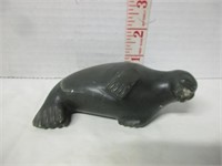 SIGNED SEAL CARVED SOAPSTONE