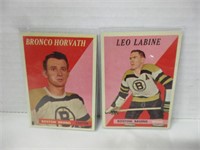1958-59 "LEO LABINE" & "BRONCO HORVATH"
