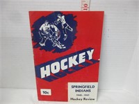 1940-41 SPRINGFIELD INDIANS HOCKEY REVIEW