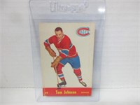 1955-56 "TOM JOHNSON" HOCKEY CARD