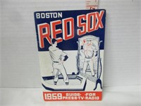1959 BOSTON RED SOX MEDIA GUIDE
