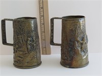 BRASS MUGS FROM FRANCE