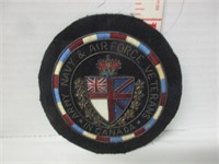 OLD EMBROIDERED ARMY-NAVY AIR FORCE PATCH