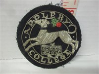 OLD EMBROIDERED APPLEBY COLLEGE PATCH