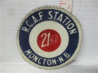 OLD R.C.A.F. STATION 21RD PATCH
