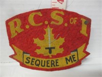 OLD R.C.S. OF 1 SEQUERE ME RADER PATCH