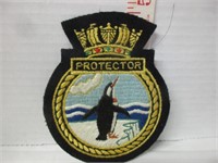 OLD H.M.C.S. PROTECTOR MILITARY EMBROIDERED PATCH