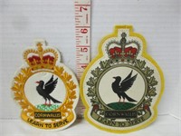 2OLD EMBROIDERED CORNWALLIS MILITARY PATCHES